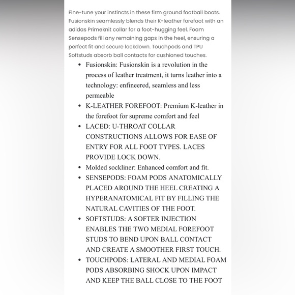 Adidas Copa Sense.1 FG firm ground soccer cleats boots - Picture 11 of 11